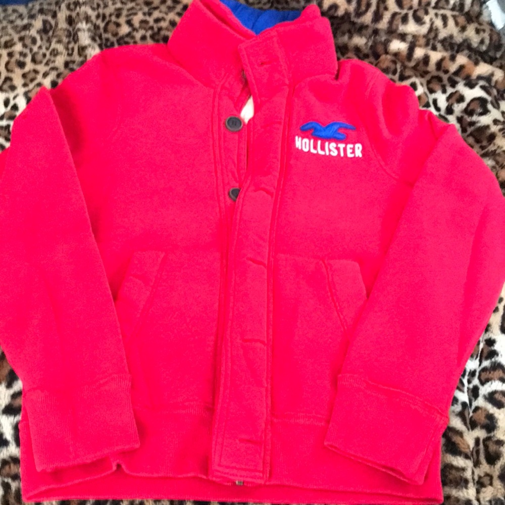 HOLLISTER fleece lined mens large jacket